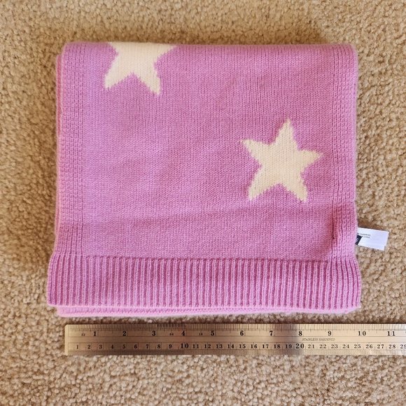 NWOT Talbots Cashmere Lavender Star Scarf - Picture 3 of 8